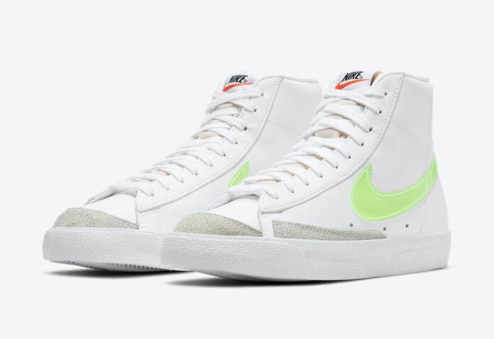 nike blazer neon green