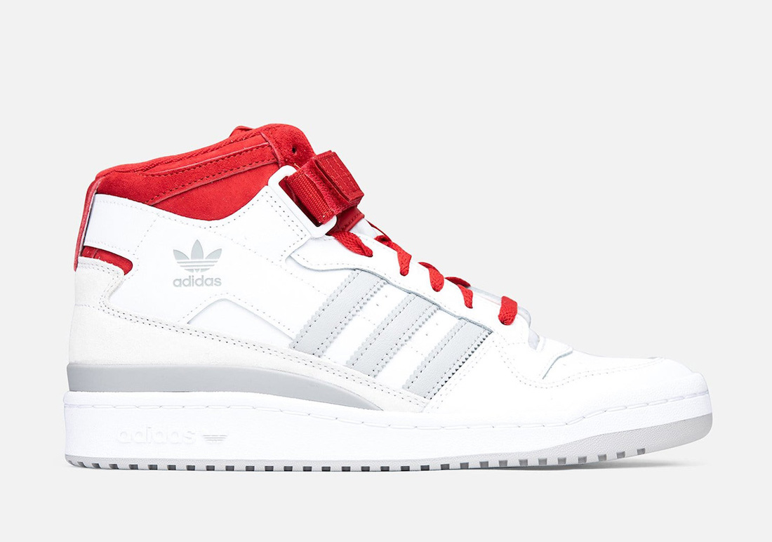 adidas Forum Mid White Grey Red FY6819 Release Date Info | SneakerFiles