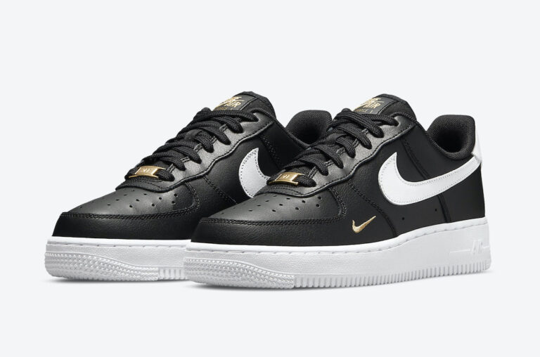 Nike Air Force 1 Low Black Gold White CZ0270-001 Release Date Info ...