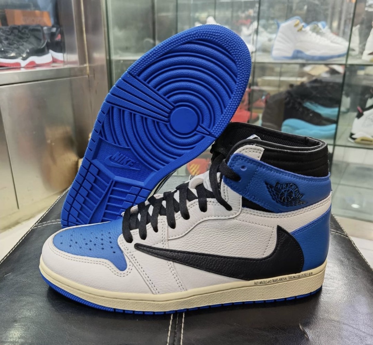 Travis Scott Fragment Air Jordan 1 High Military Blue Release Date Info Sneakerfiles