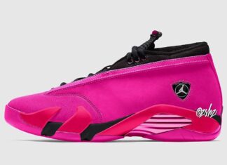 jordan 14 pink and grey