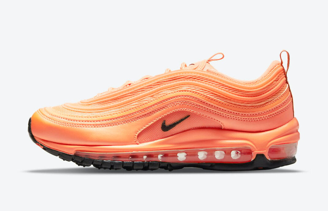 orange black air max 97