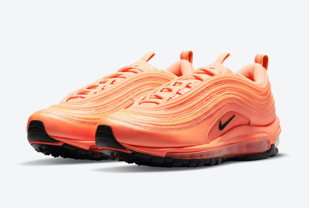 orange black air max 97