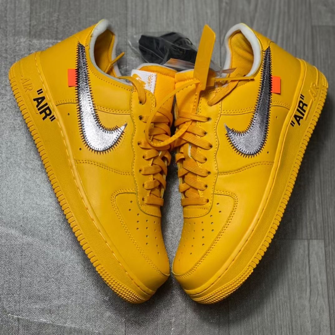 Nike Air Force 1 Low OFF-WHITE Lemonade ICA University Gold Size 8 -  DD1876-700 for Sale in Miami, FL - OfferUp