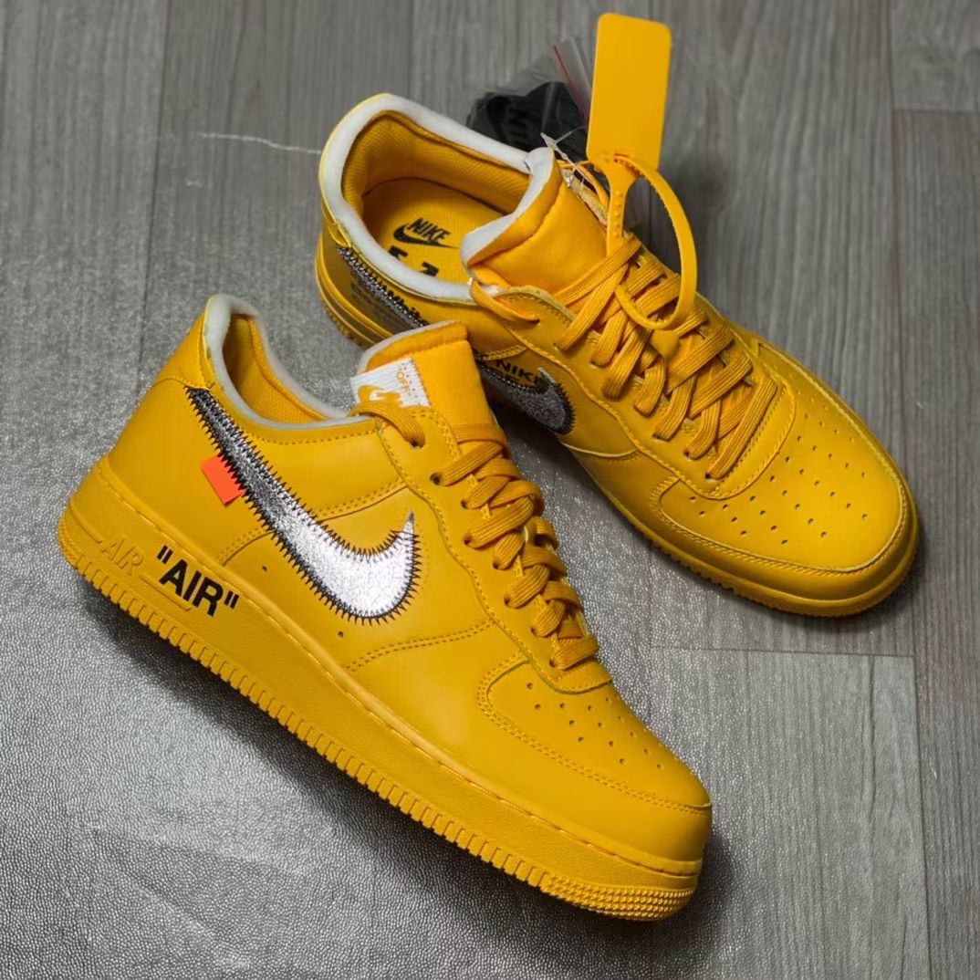 Off-White Nike Air Force 1 Low University Gold DD1876-700