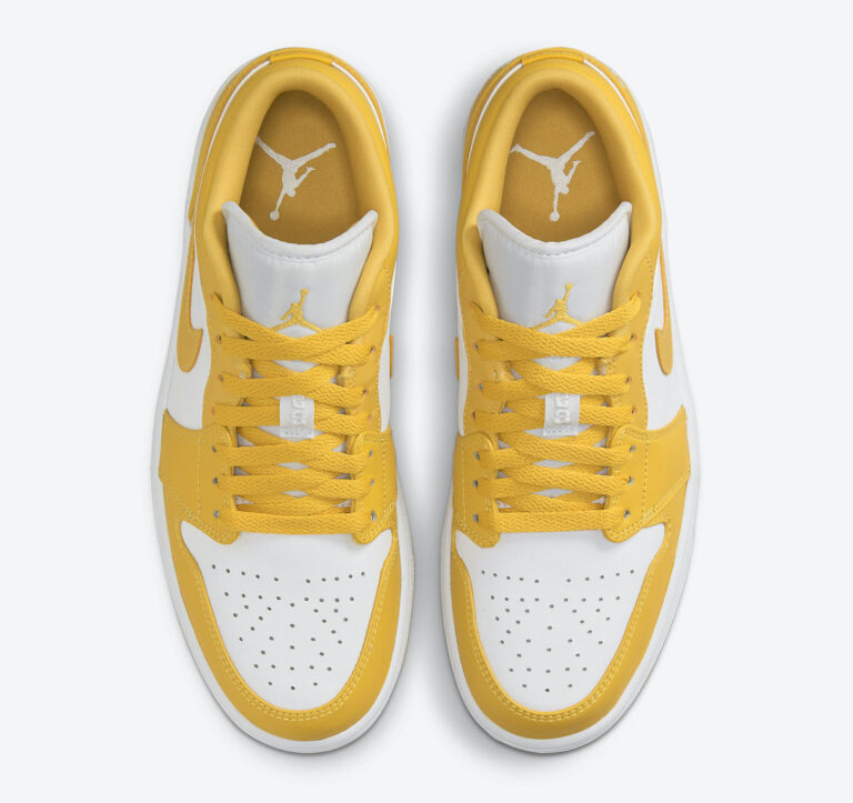 white and yellow jordan 1