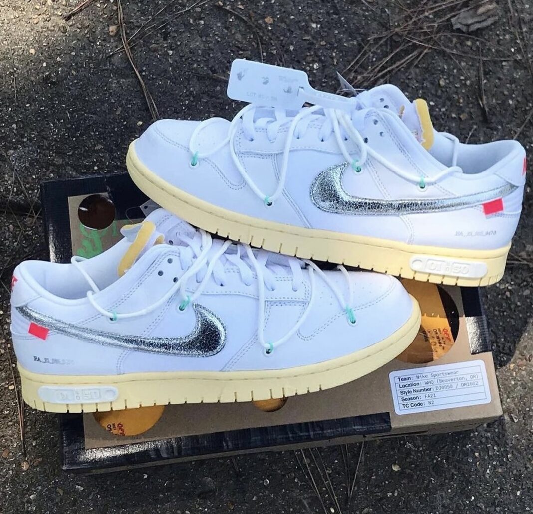 OffWhite Nike Dunk Low The 50 Collection Release Date Info SneakerFiles