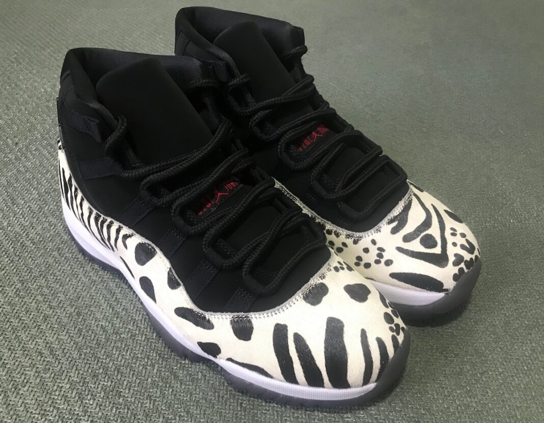 cheetah and zebra print jordans