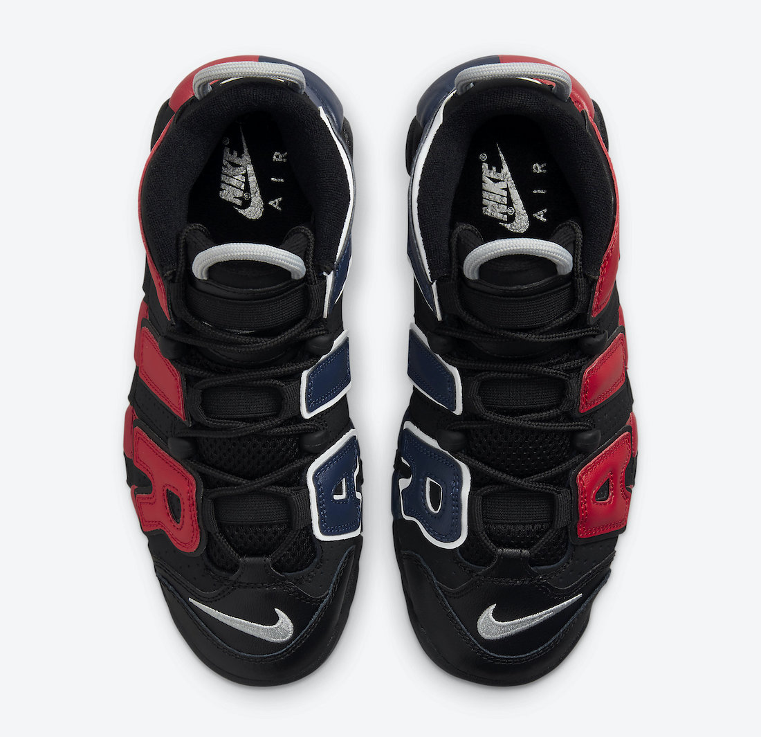 Nike Air More Uptempo Black Red Navy DJ4400-001 Release Date Info ...