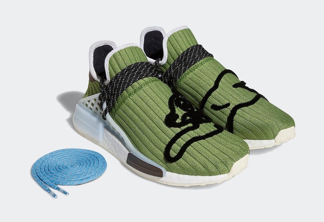 Pharrell x Adidas Originals Hu NMD in Green: Release Info & Images –  Footwear News