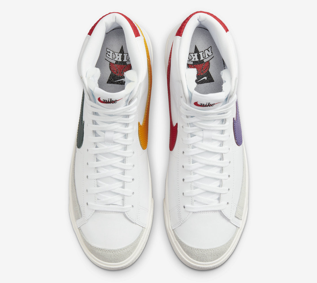 Nike Blazer Mid Mismatched Swooshes DQ7777-100 Release Date Info ...