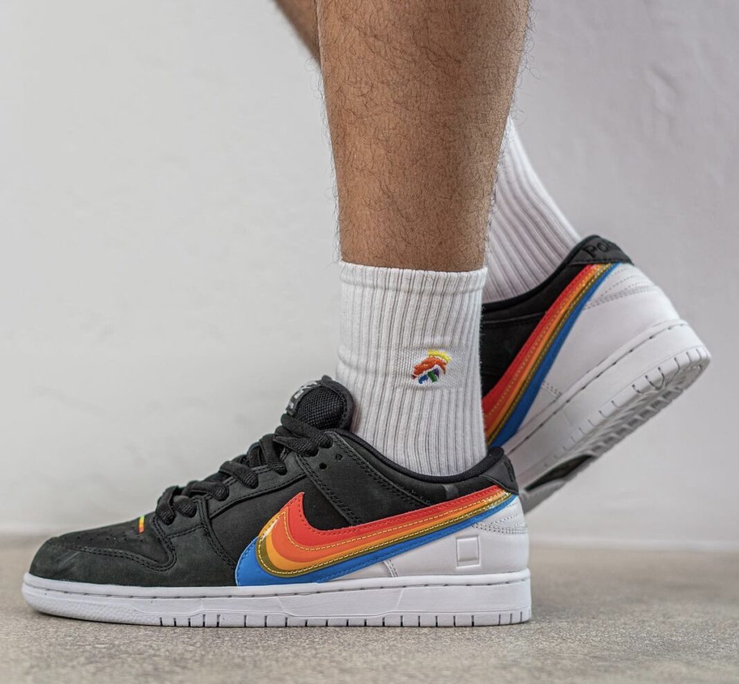 dunk low polaroid on feet