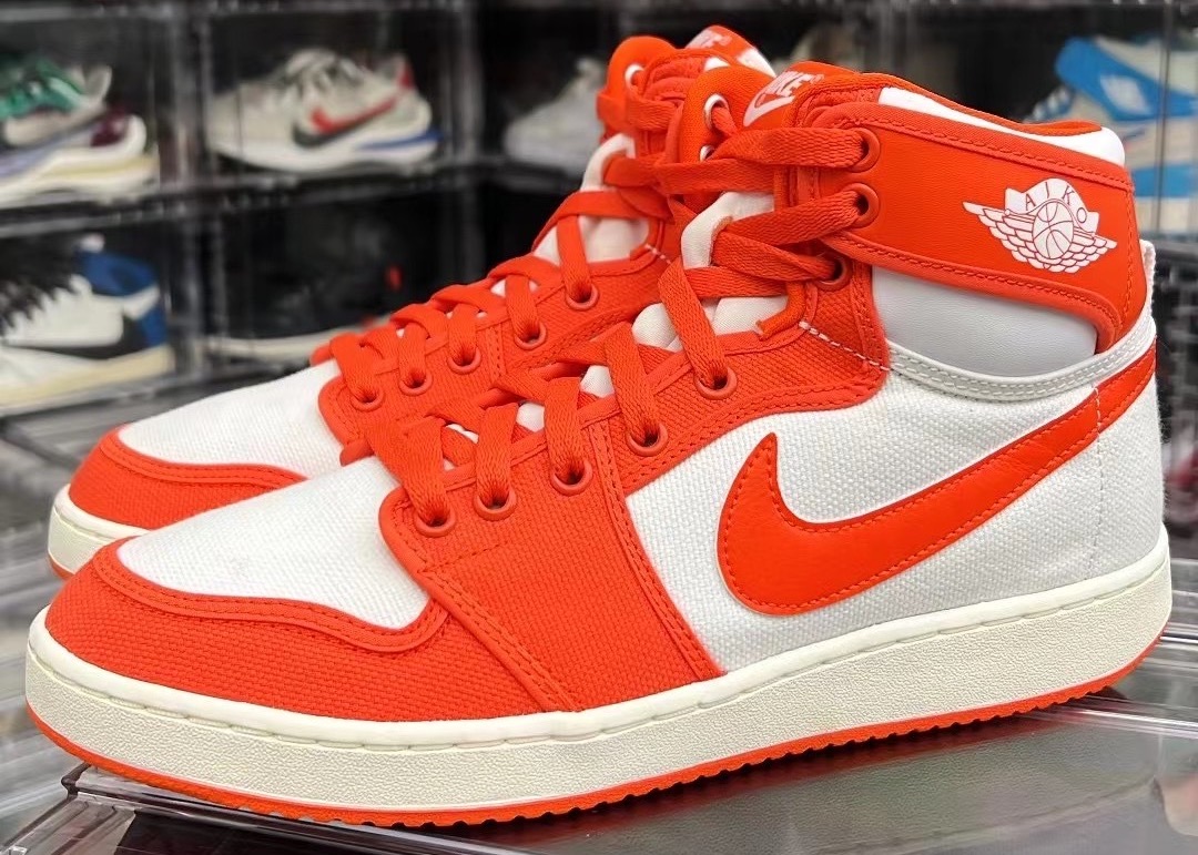 WMNS Jordan Air graphic on front High OG Twist 2.0 Syracuse Orange White