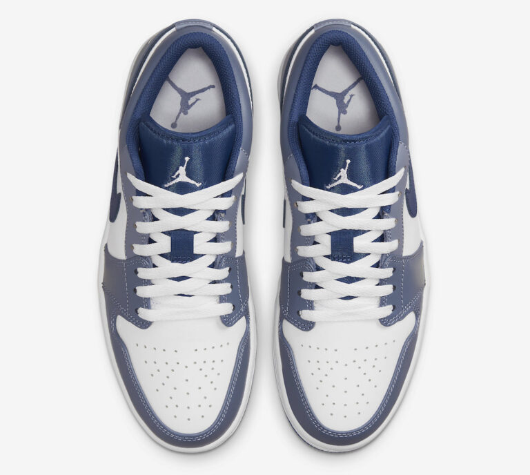 Air Jordan 1 Low White Navy Blue 553558-414 Release Date Info ...