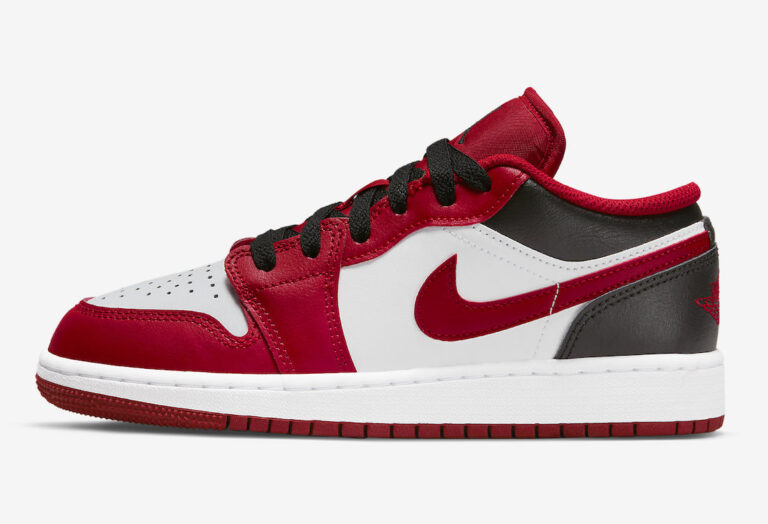 Air Jordan 1 Low White Red Black 553558-163 Release Date Info ...