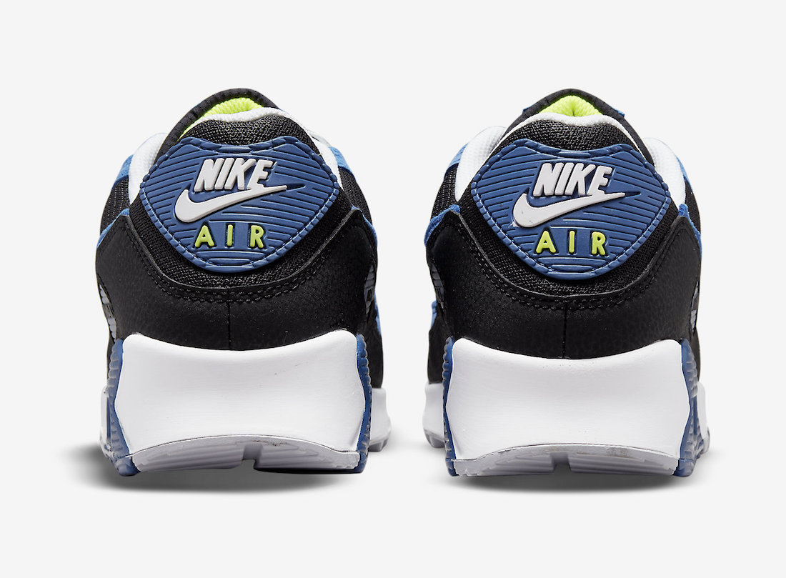 Nike Air Max 90 Black Blue Volt DM0029-001 Release Date Info | SneakerFiles