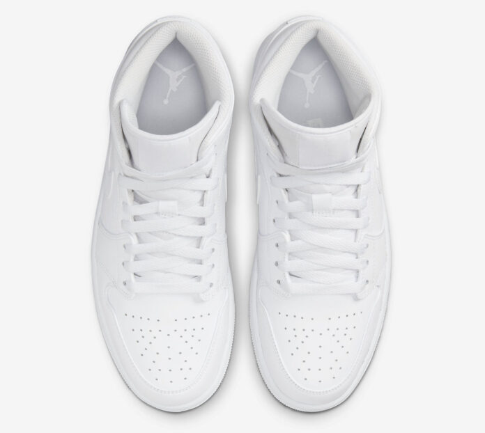 Air Jordan 1 Mid Triple White 554724-136 Release Date Info | SneakerFiles