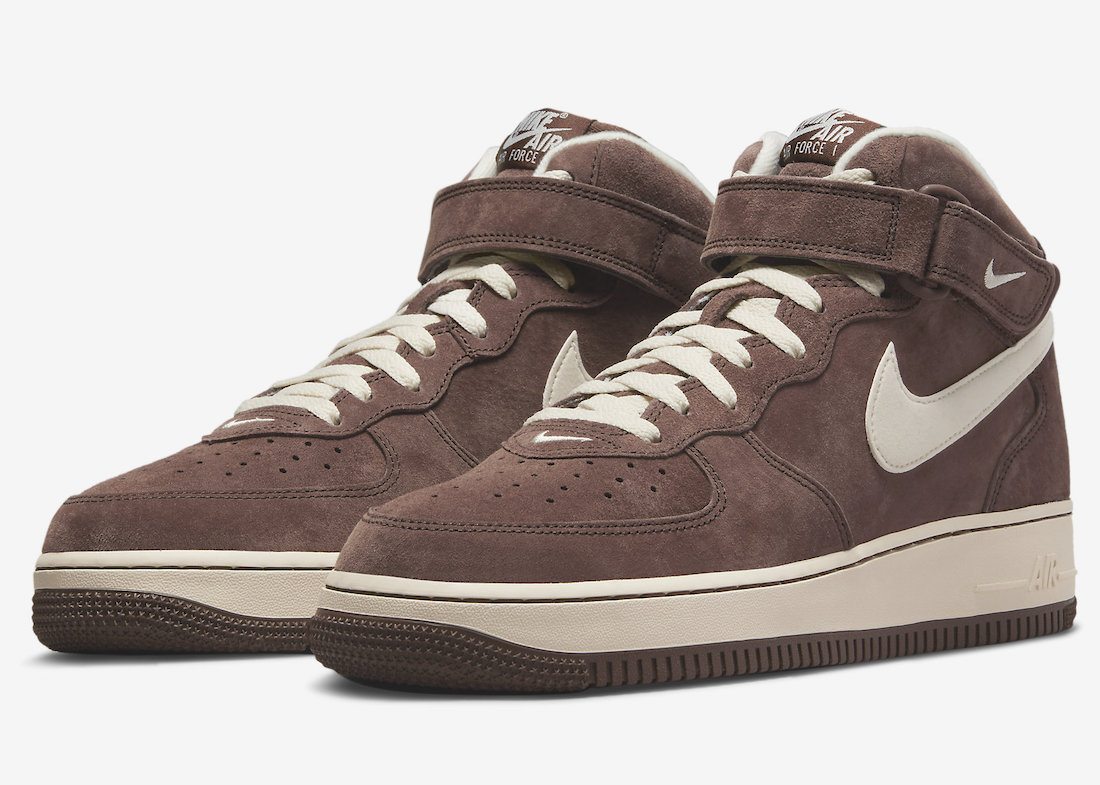 Nike Air Force 1 Mid Chocolate Cream DM0107-200 Release Date Info ...