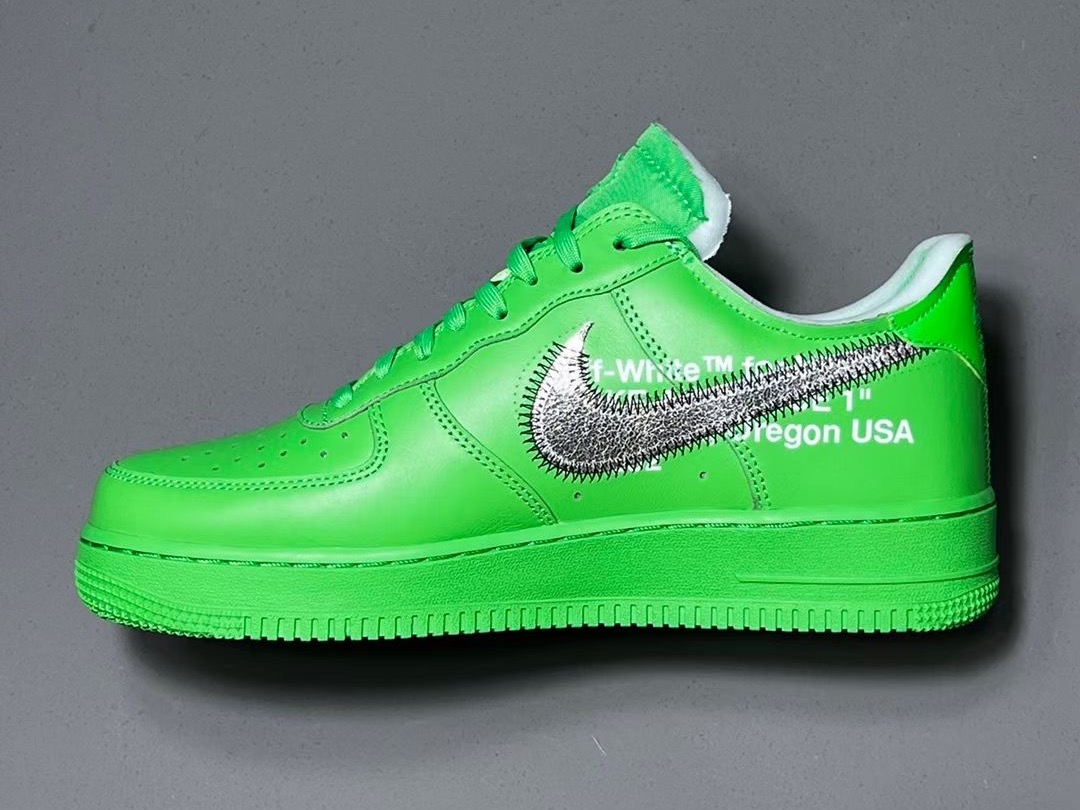 SIZE 12 Mens - Nike Air Force 1 Low Off White Brooklyn - Rare Green  (DX1419-300)