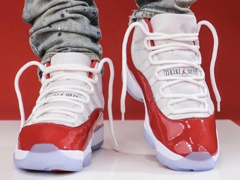 Jordan 11 low top cherry hotsell