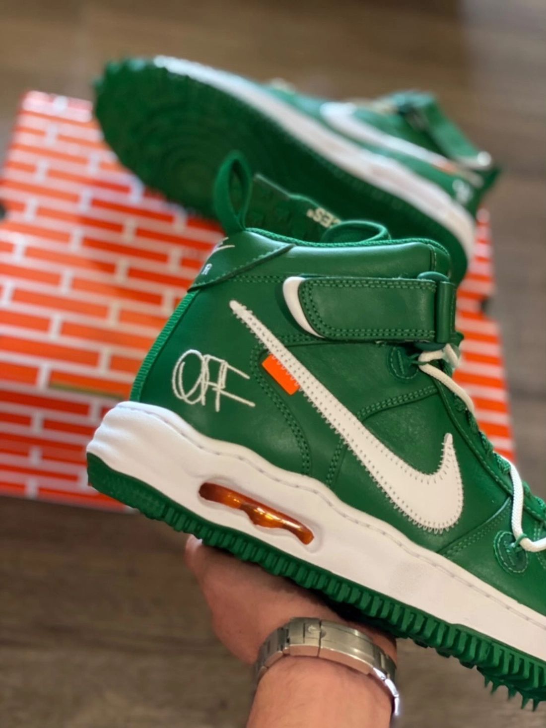 Air Force 1 Mid SP Pine Green x Off-White