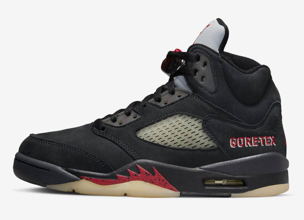 jordan 5 gore tex off noir release date