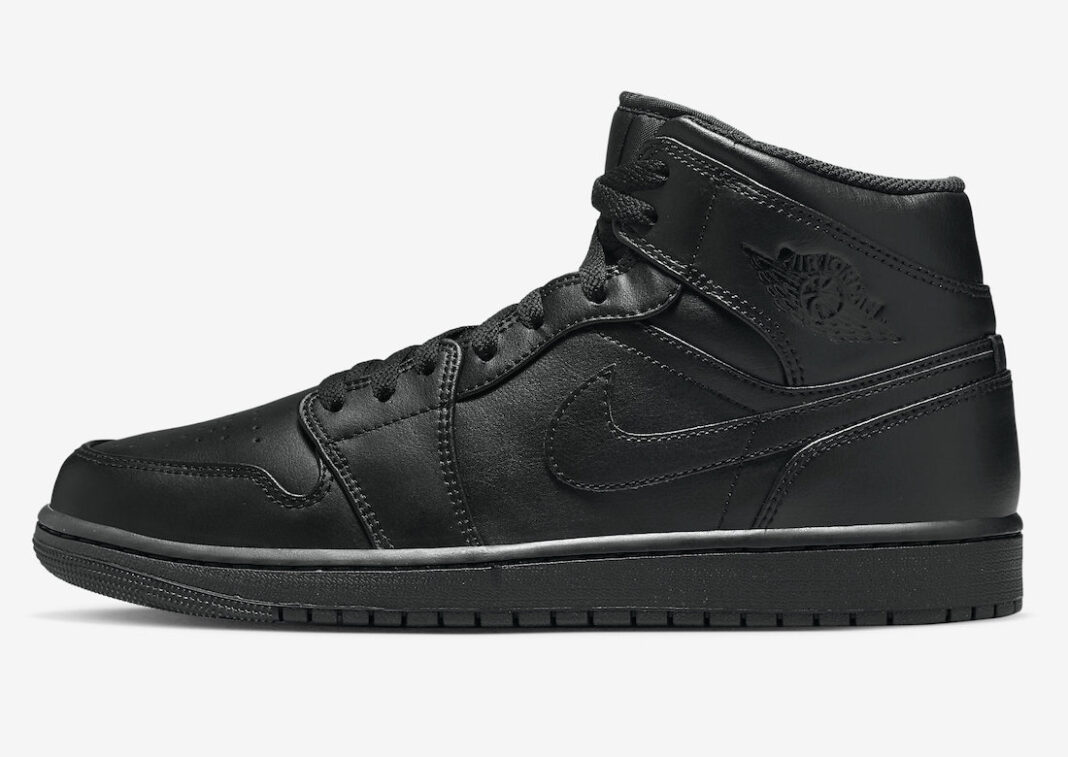 Air Jordan 1 Mid Triple Black 554724-093 Release Date + Where to Buy ...