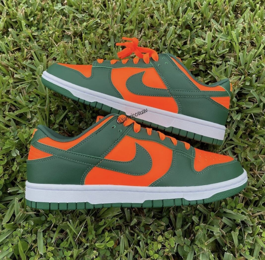 Nike Dunk Low Miami Hurricanes DD1391-300 Release Date | SneakerFiles