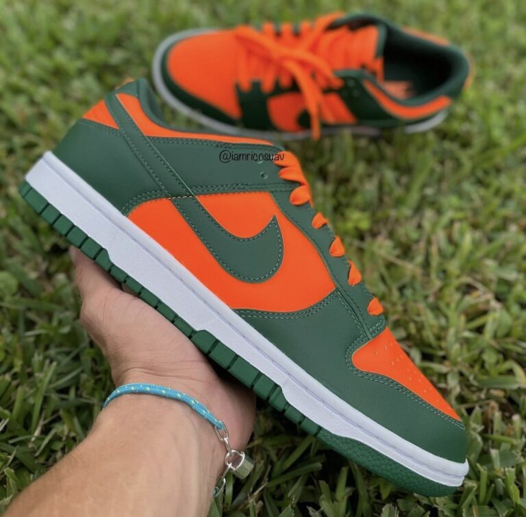 Nike Dunk Low Miami Hurricanes DD1391-300 Release Date | SneakerFiles