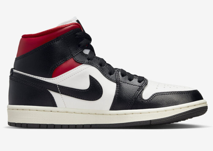 Air Jordan 1 Mid Black Gym Red Sail BQ6472-061 Release Date + Where to ...