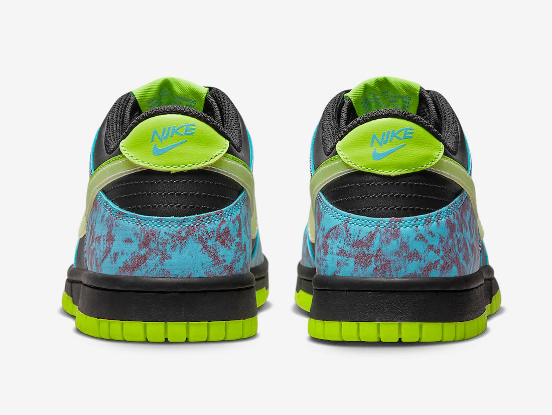 Nike Dunk Low GS Acid Wash Black Volt Baltic Blue DV1694-900 Release Date Info