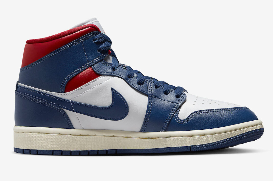 Air Jordan 1 Mid French Blue Gym Red BQ6472-146 Release Date + Where to ...