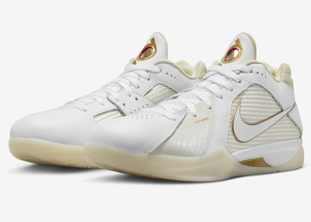 Nike KD 3 White Gold DZ3009-100 Release Date + Where to Buy | SneakerFiles