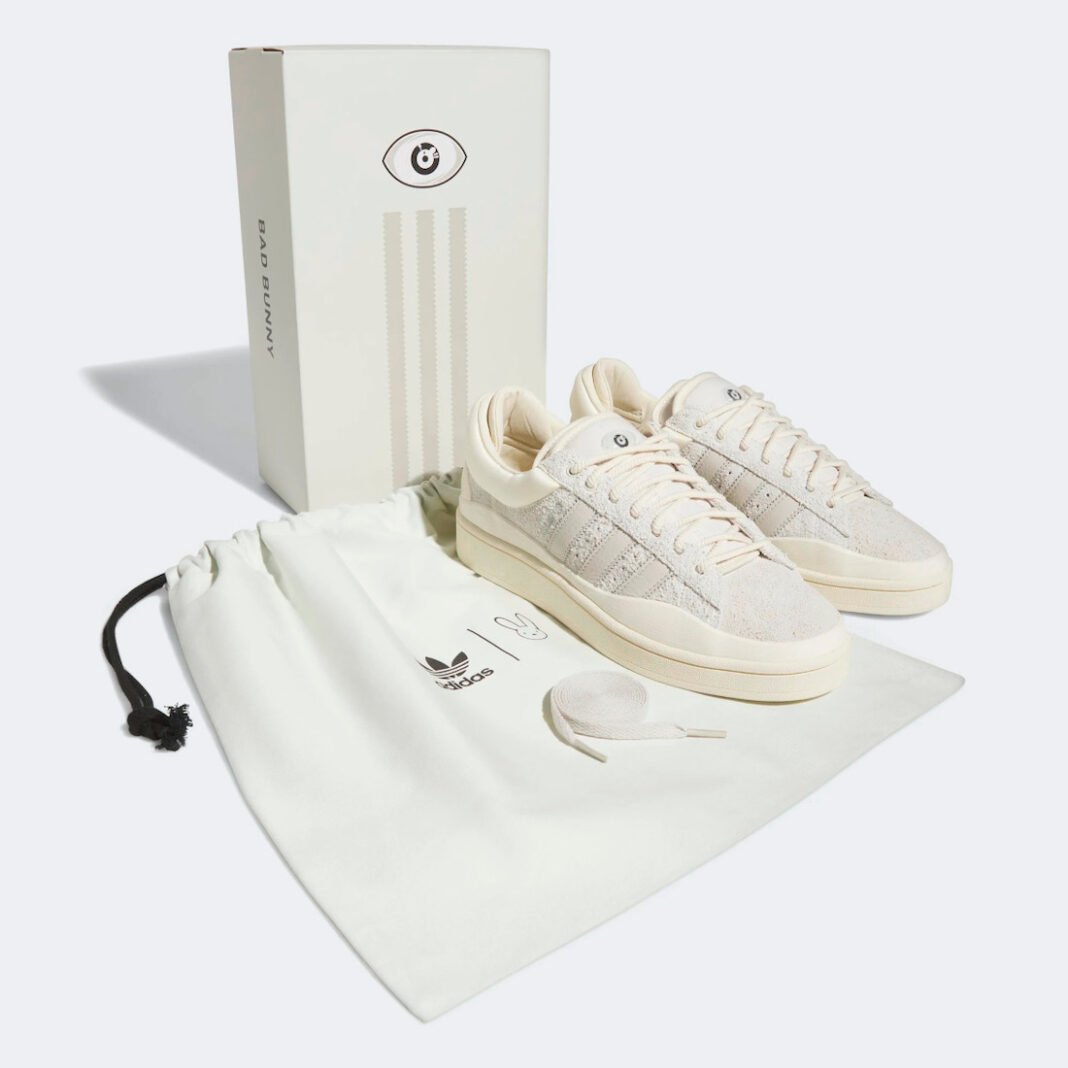 Bad Bunny X Adidas Campus Light Cloud White FZ5823 Release Date + Where ...