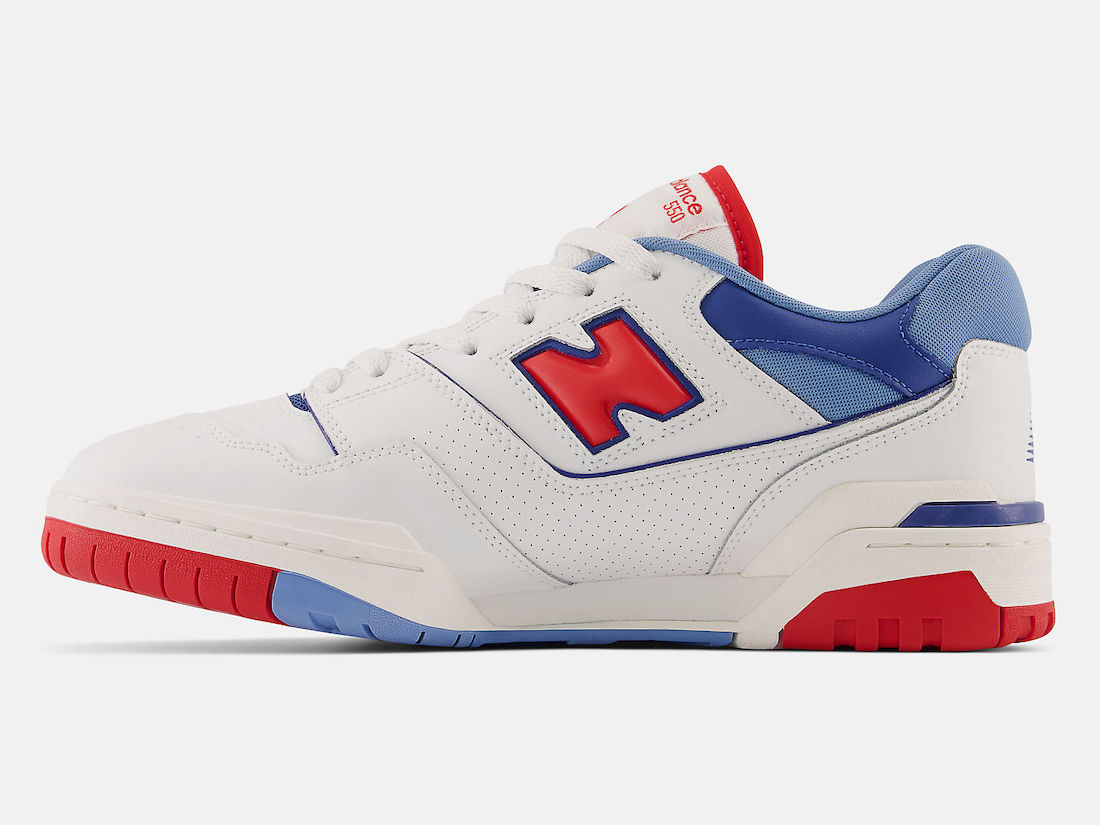 New Balance 550 White Red Blue BB550NCH Release Date + Where to Buy ...