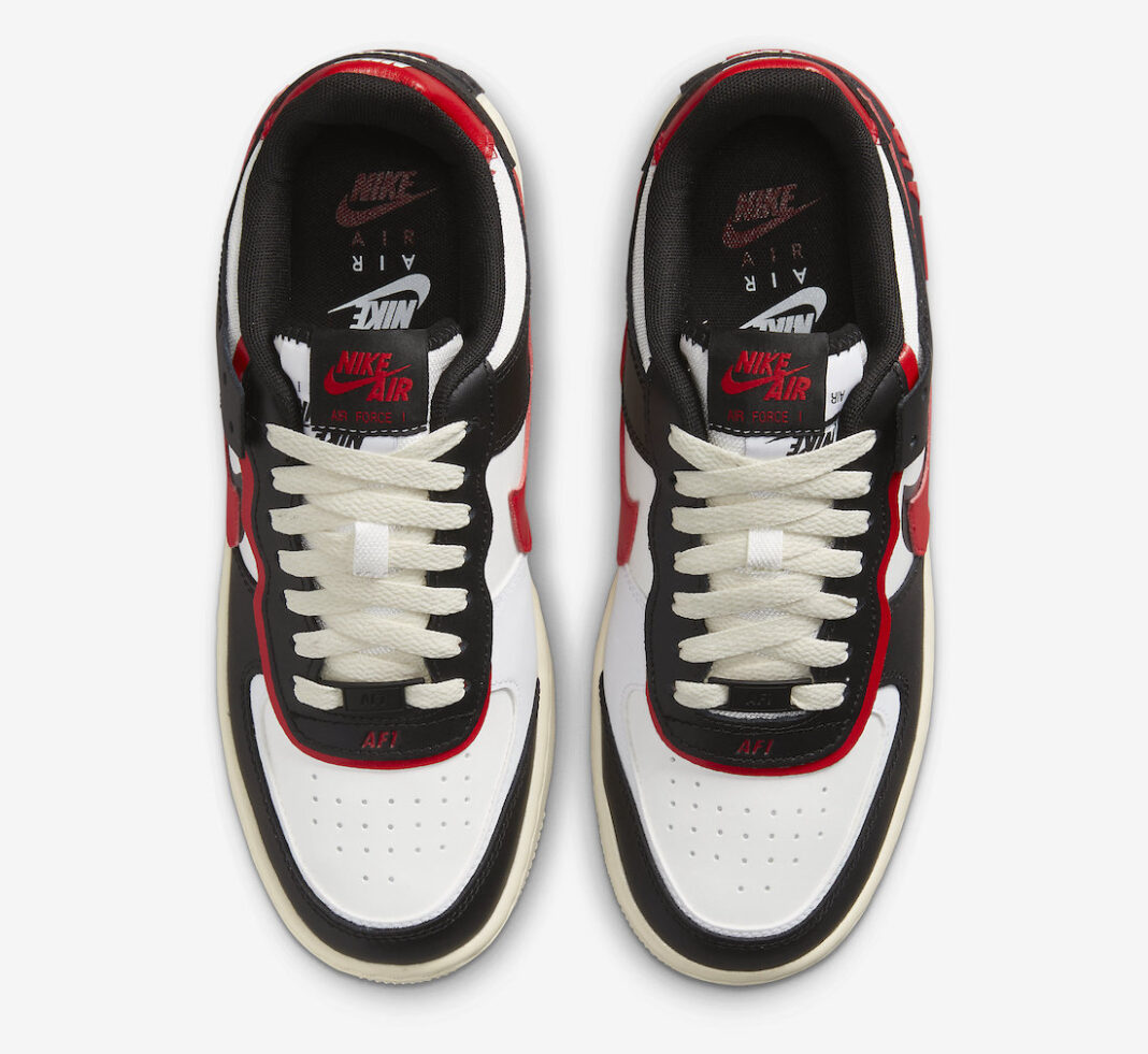 Nike Air Force 1 Shadow Black University Red DR7883-102 Release Date ...