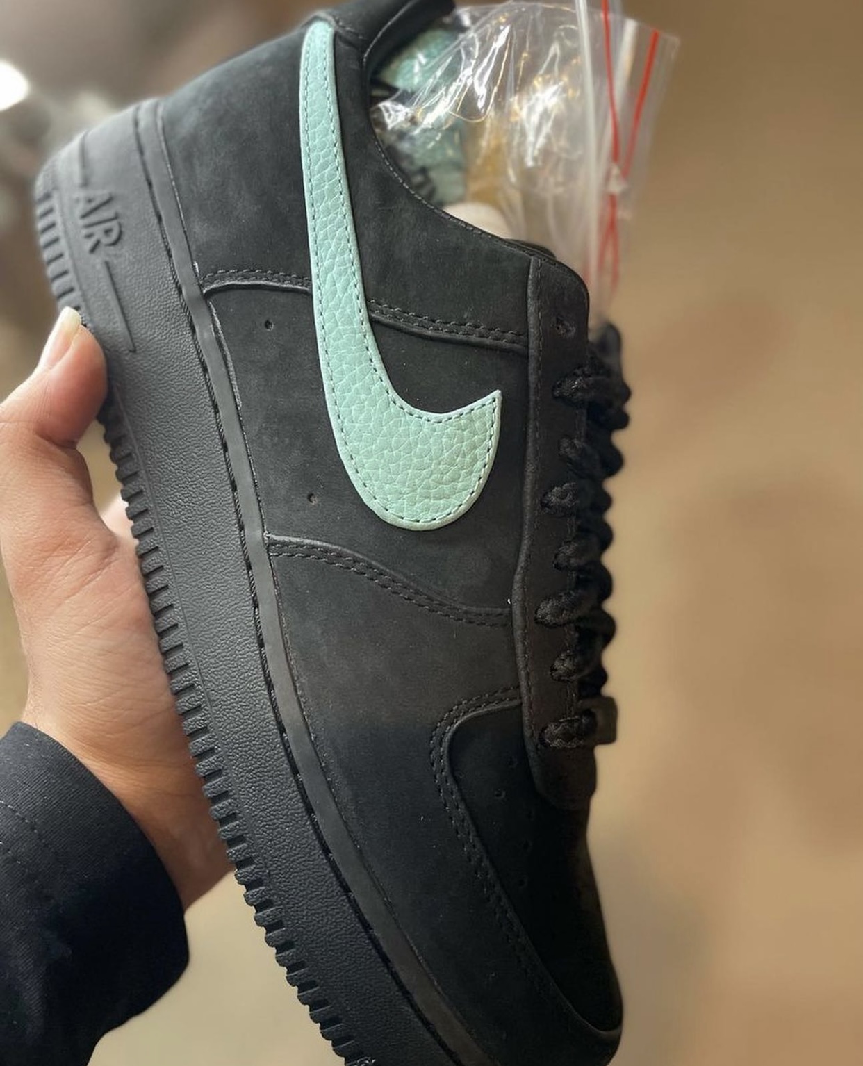 Nike x Tiffany & Co Air Force 1 1837 and silverware