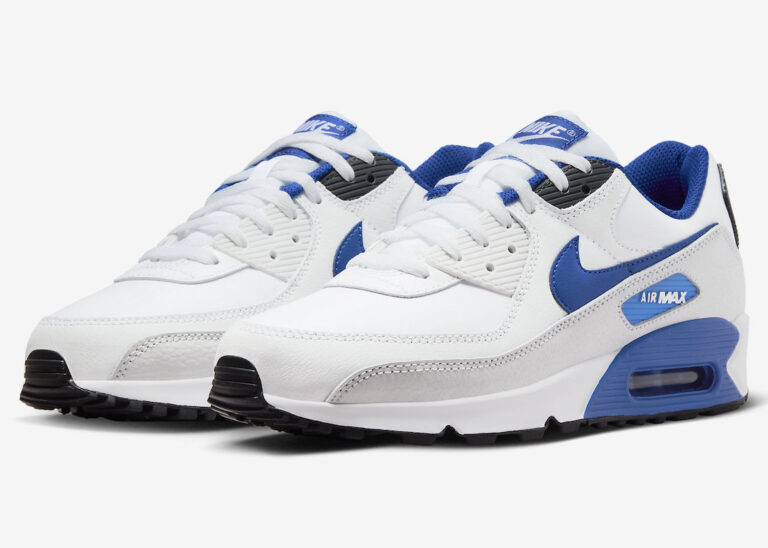 Nike Air Max 90 White Blue Black FN6843-100 Release Date | SneakerFiles