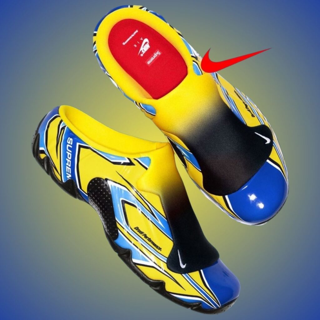 Supreme Nike Clogposite Yellow Blue