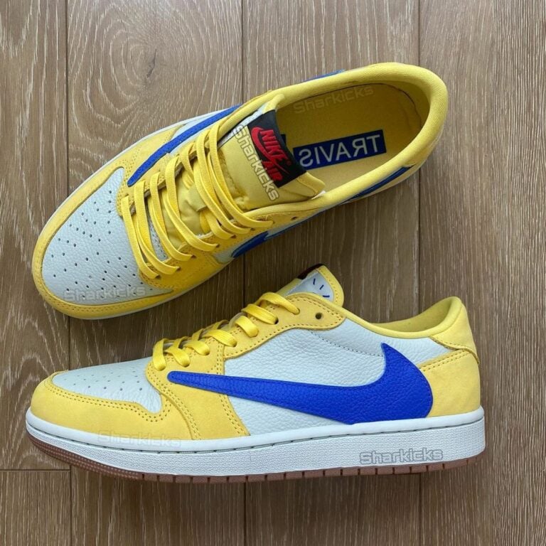 Travis Scott x Air Jordan 1 Low OG Canary DZ4137-700 | SneakerFiles