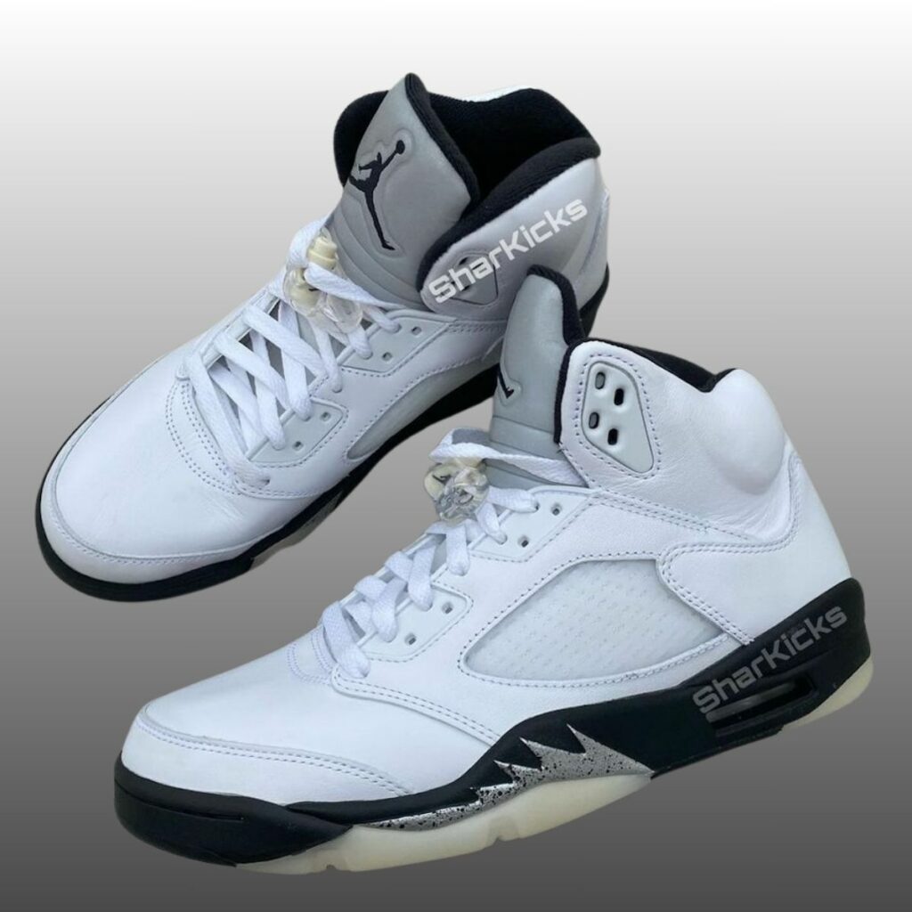 Air Jordan 5 White Black Metallic Silver DD0587-110