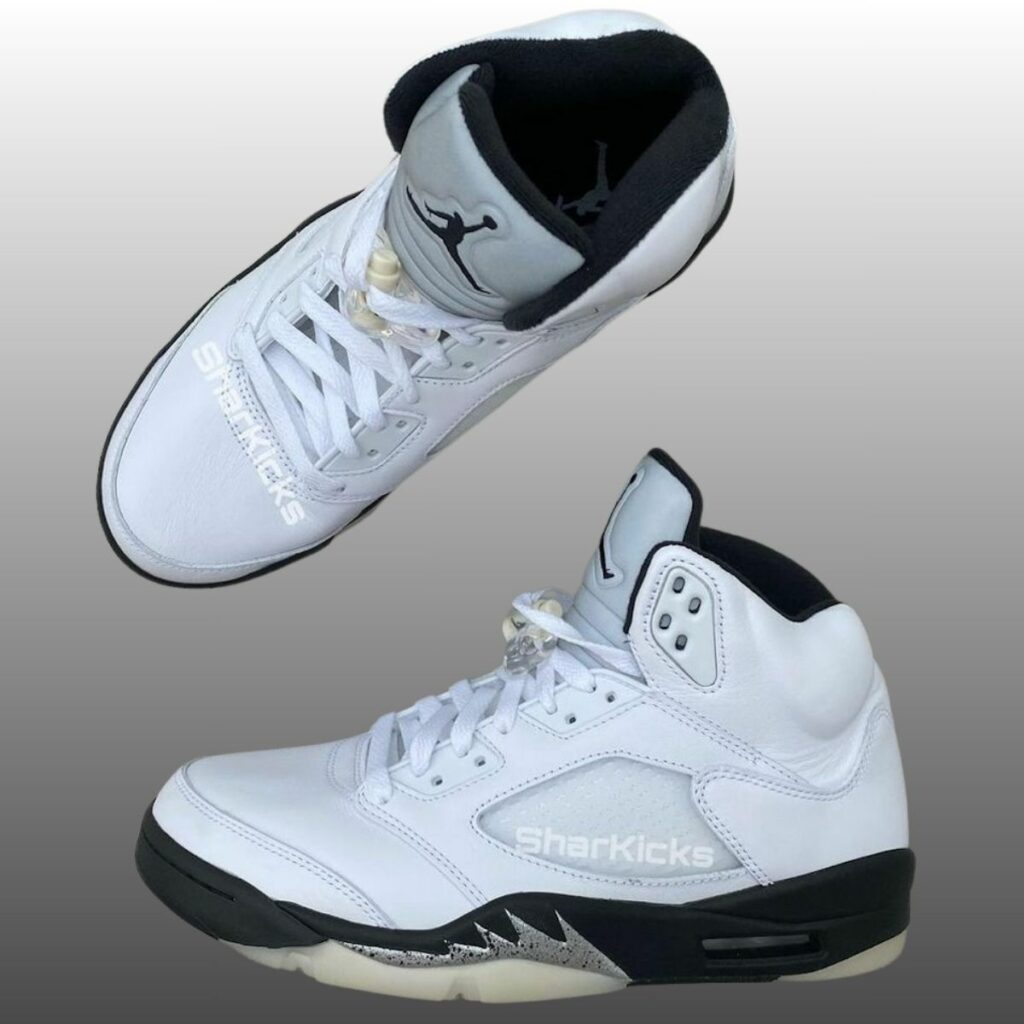 Air Jordan 5 White Black Metallic Silver DD0587-110