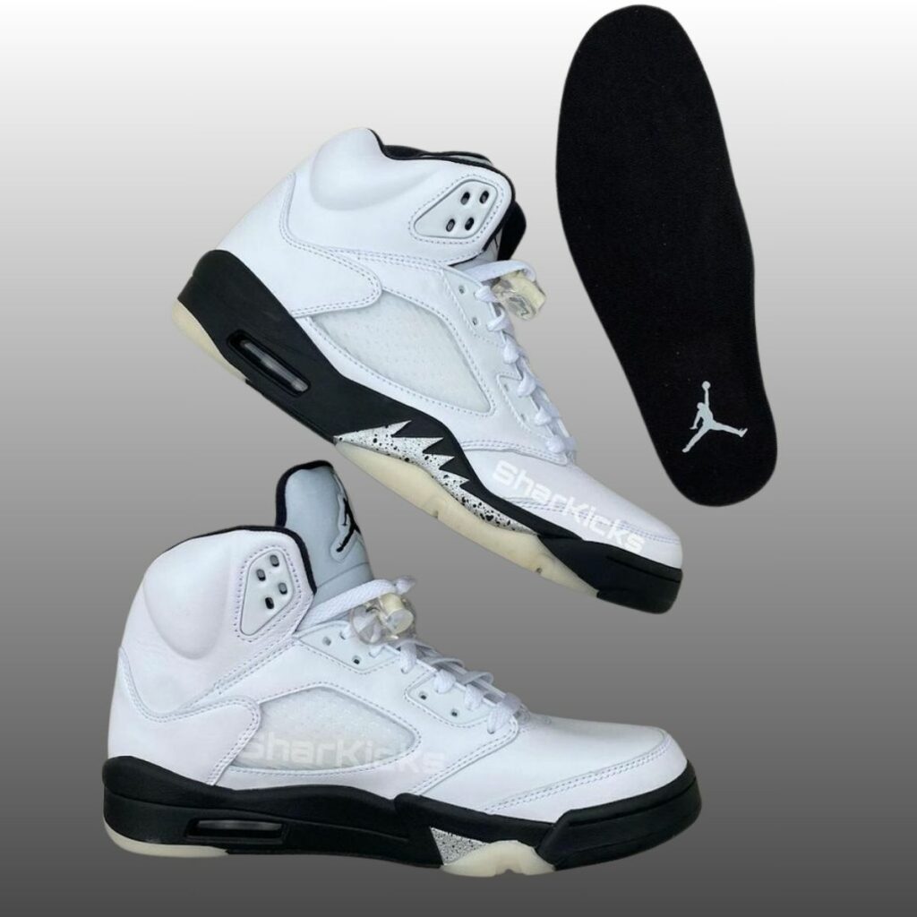 Air Jordan 5 White Black Metallic Silver DD0587-110