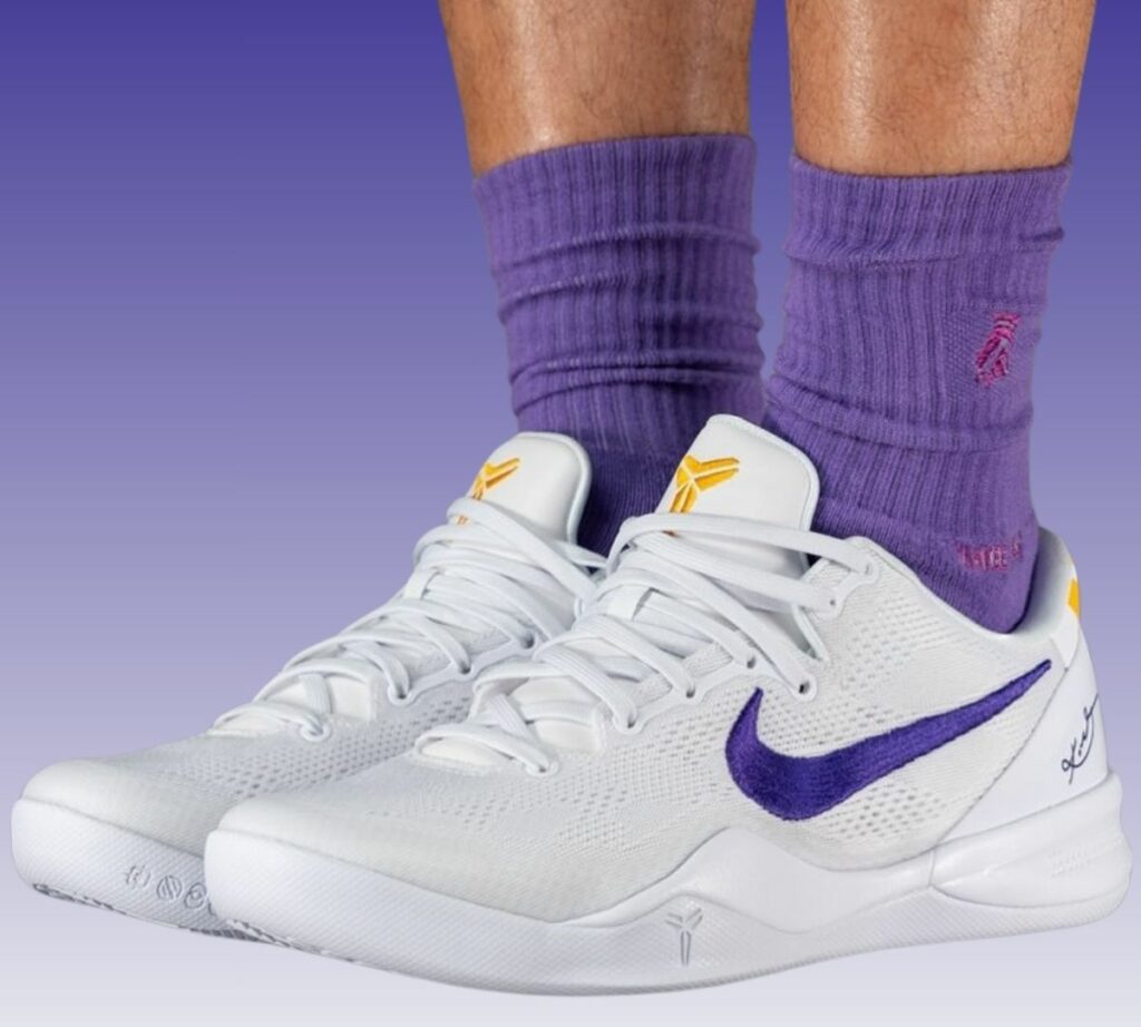 Nike Kobe 8 Protro Lakers Home On-Feet