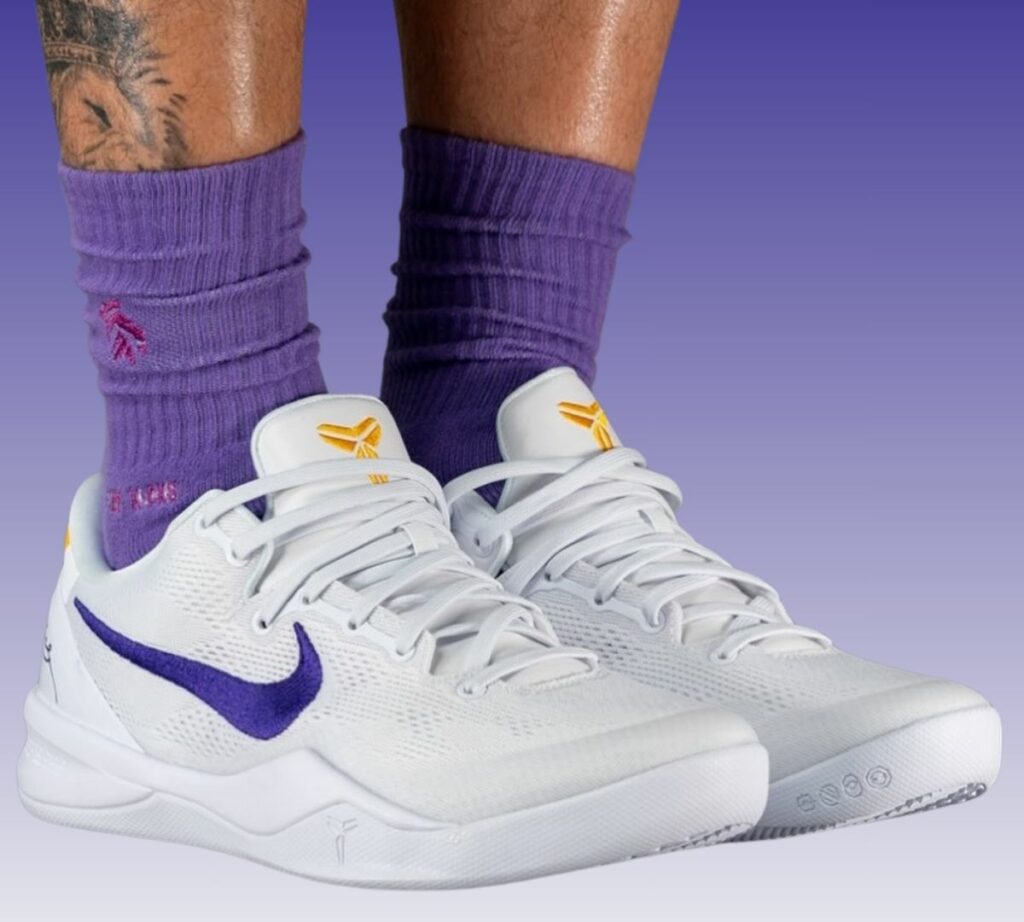 Nike Kobe 8 Protro Lakers Home On-Feet