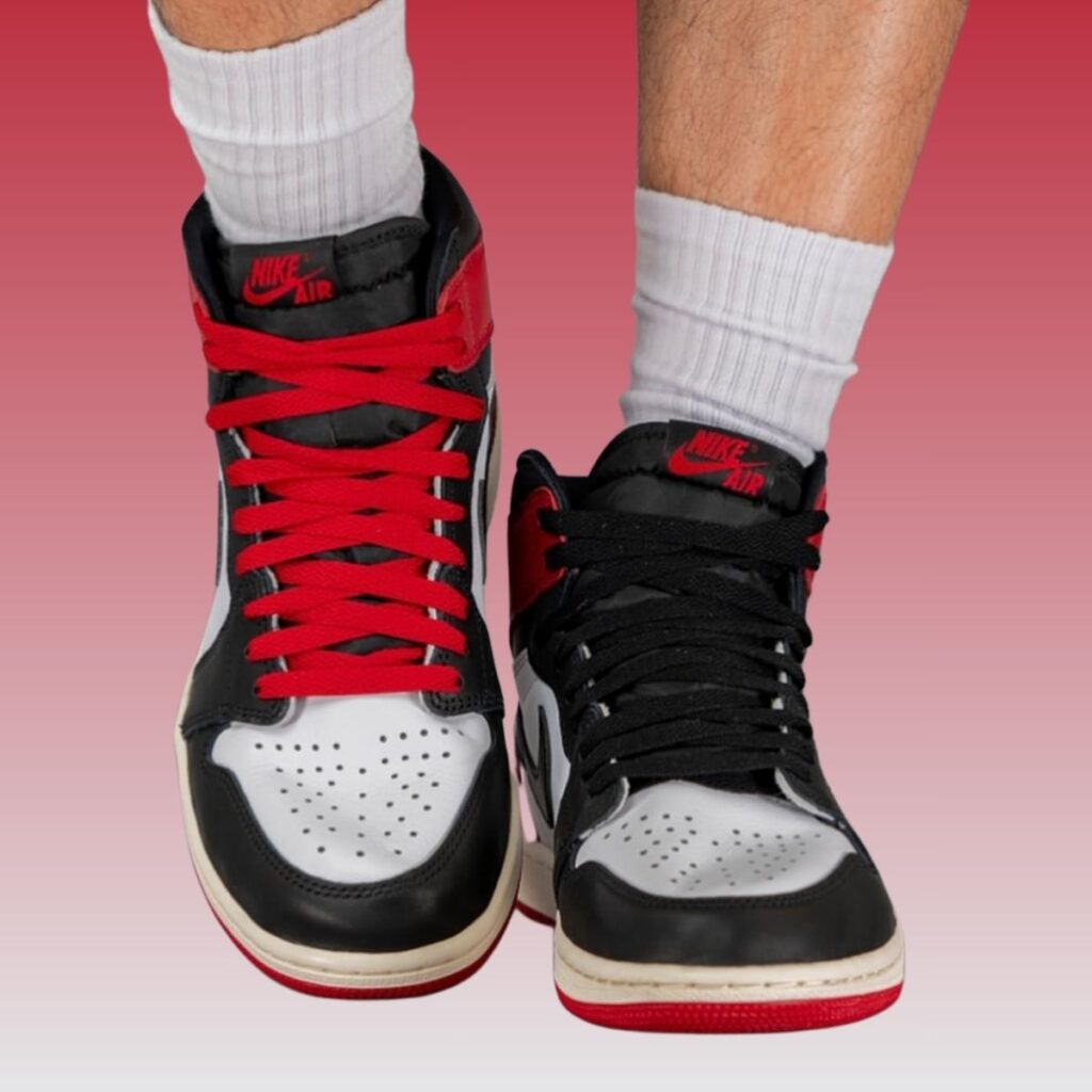 Air Jordan 1 High OG Black Toe Reimagined On-Feet