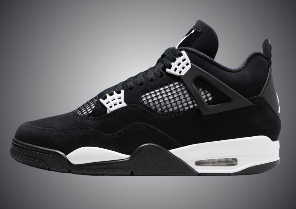 Air Jordan 4 Black White Thunder FQ8138-001