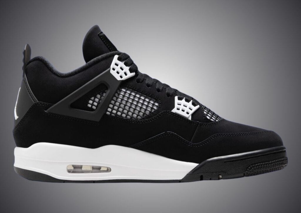 Air Jordan 4 Black White Thunder FQ8138-001