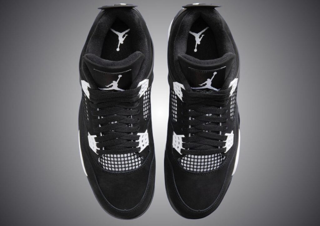 Air Jordan 4 Black White Thunder FQ8138-001