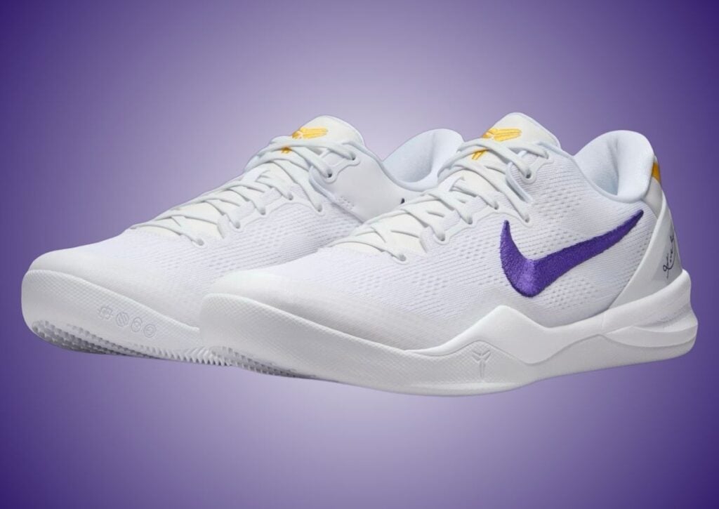 Kobe nike shoes purple and gold hotsell